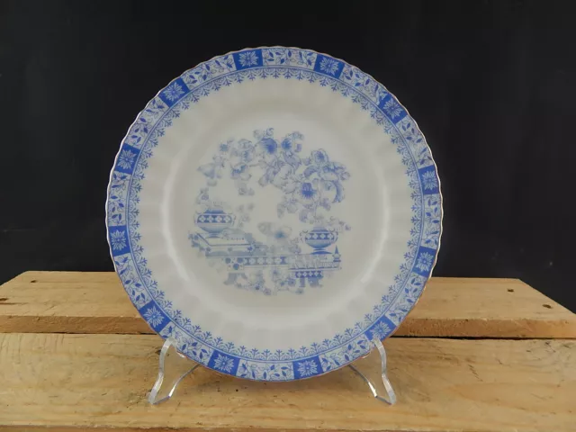 Antigua Placa De Dulce Porcelana Bavaria Seltmann Weiden Azul Quino Años '30