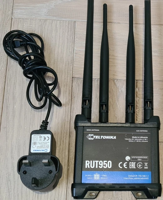 TELTONIKA RUT950 HIGH-PERFORMANCE cellular 4G LTE WLAN Router £99.99 ...