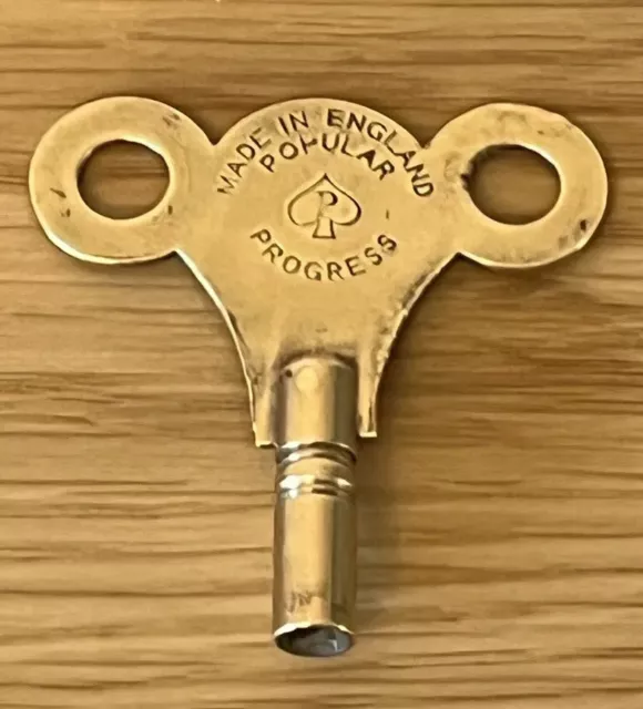 Vintage Brass Popular Progress Clock Key No 8