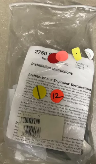 GE Security 2757-L High Security ANSI Recessed Contact