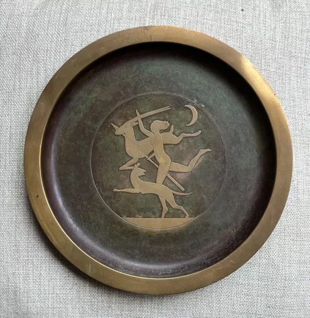 Art Deco Bronze Dish - Just Anderson ? - Holger Fridericias  ? - Marked BRONCE 2