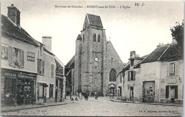91 BOISSY SOUS SAINT YON - l'eglise.