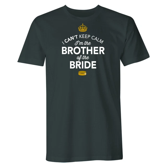 Camicia divertente Brother Of The Bride regalo di nozze notte di cervo festa di laurea