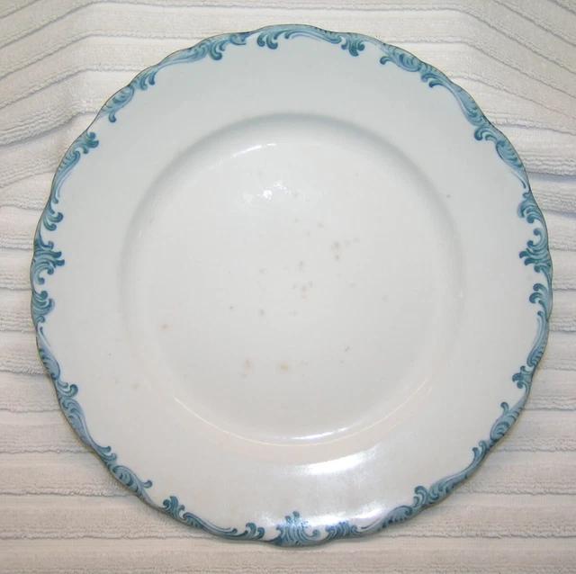 RR/BS Union Pacific Railroad China Dinner Plate in the Harriman Blue Pattern