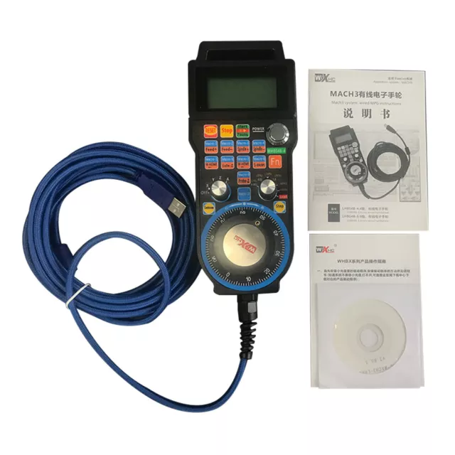 4/6 Achse Mach3 5M USB Handrad Pulse 100PPR Encoder Generator MPG Anhänger