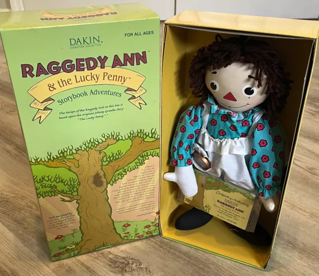 Limited Edition RAGGEDY ANN & THE LUCKY PENNY Storybook Doll NEW NRFB COA