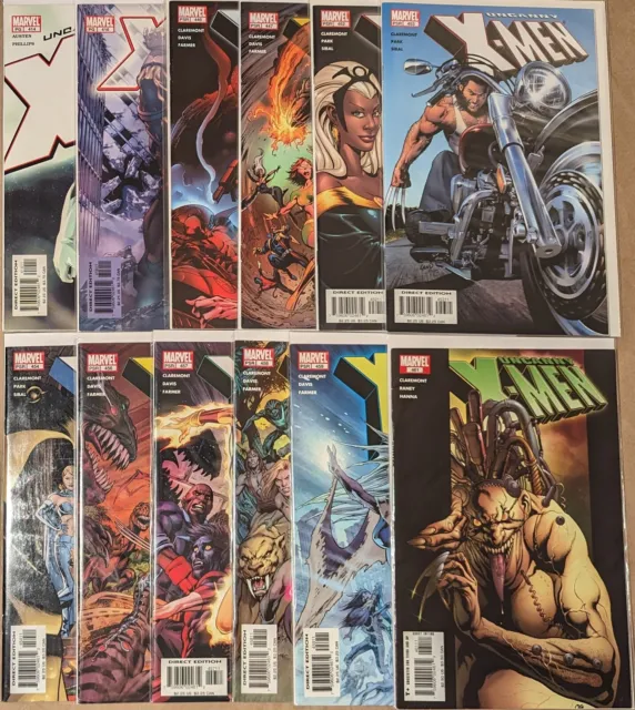 Uncanny X-Men 414, 416, 446-447, 452-454, 456-459, and 461