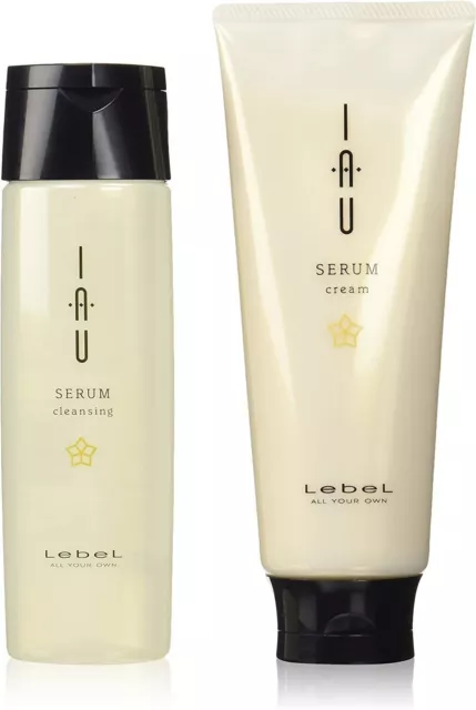 Lebel IAU Salon Serum Reinigung 200 ml & Creme 200 ml & Maske 170 g & Öl 100 ml 3