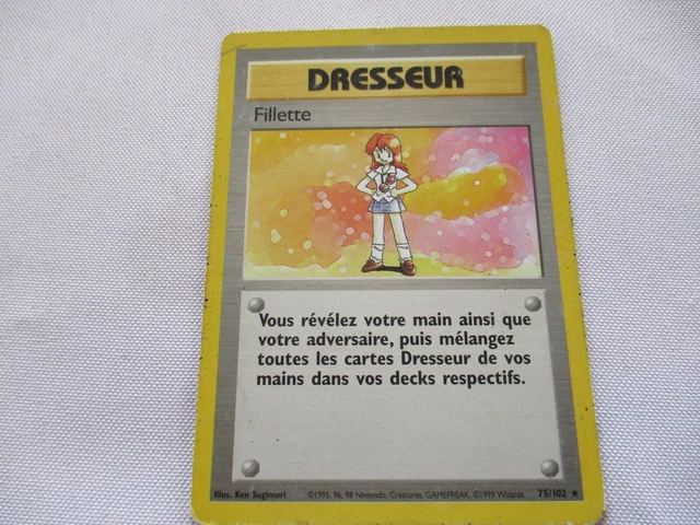 CARTE POKEMON DRESSEUR Fillette Set De Base 75/102 FR EUR 20,00 ...