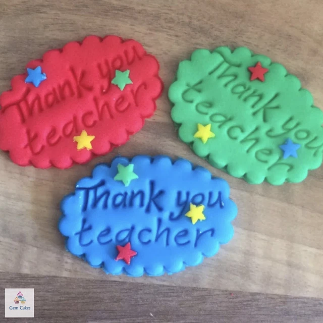 Thank You Teacher Mix Edible Cupcake Toppers Incredib vrogue.co