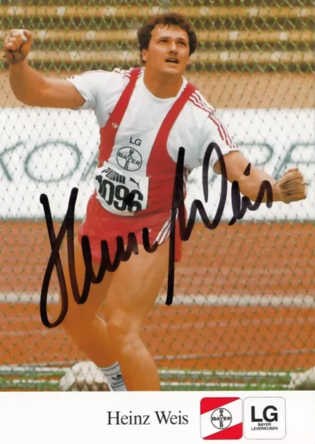 Heinz Weis: WM 1.1997, WM 3.1991 Hammerwerfen Leichtathletik GER