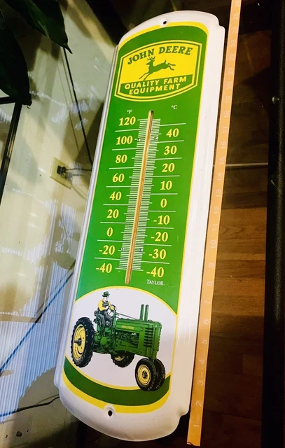 Vintage John Deere Thermometer 1980s 27"