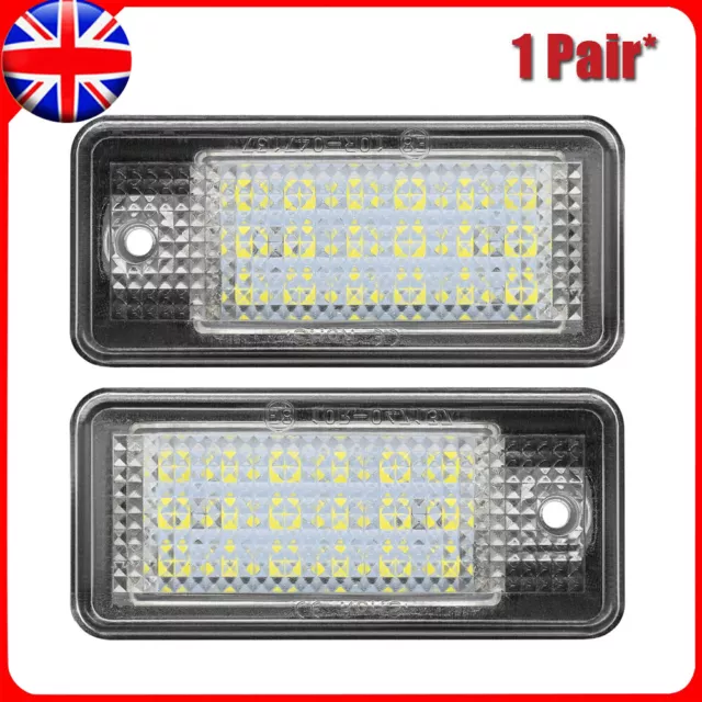 For Audi A3 8P 2004-12 Xenon White LED License Number Plate Light Lamp No Error