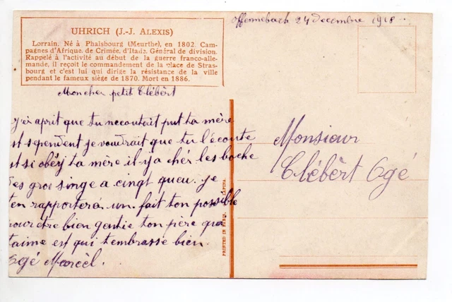 PHALSBOURG Pfalsburg Moselle CPA 57 J.J.Alexis UHRICH 2