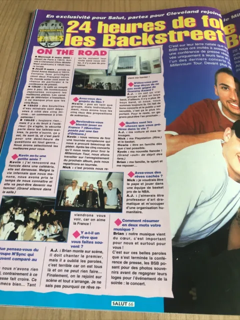 Backstreet Boys  coupure de presse 2000 2 Pages Article Revue magazine 2