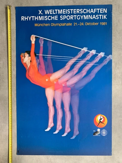 1981 MUNCHEN RYTHMIC gymnastics world championships Germany vintage