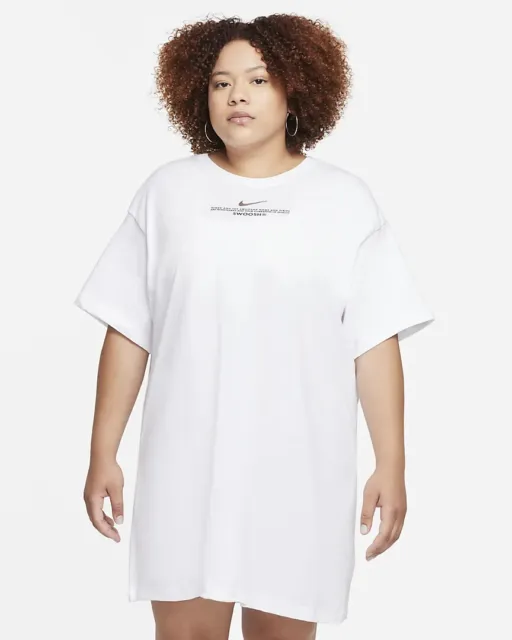 Nike Plus Size 1X Sportswear Swoosh Women's 100% Premium Cotton Dress