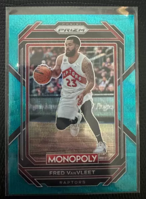 2022-23 Monopoly Prizm Fred VanVleet Teal Wave Toronto Raptors #83