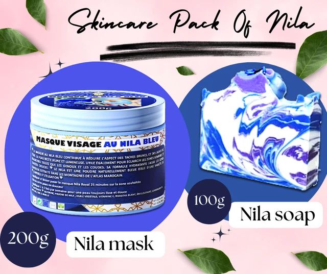 Pack de soins au Nila | Masque au nila 200g | Savon au nila 100g | Skincare Pack