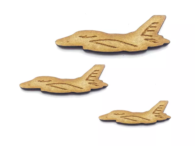 Wooden Mdf Plane Airplane Shape Craft Ornament Laser Cut Embellishment