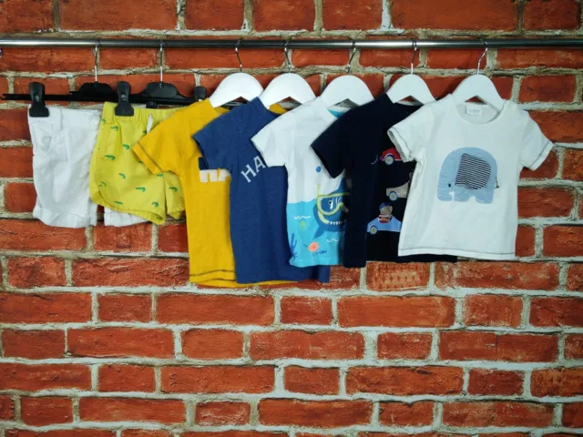 Baby Boys Bundle Age 9-12 Months Next H&M J Conran Etc Shorts T-Shirts Set 80Cm