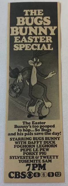 1977 CBS TV Ad ~Il Bugs Coniglietto Pasqua Speciale