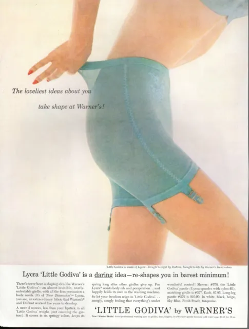 VINTAGE ADVERTISING PRINT Fashion Ad Warner's Girdle Bra straight laced  reformed $9.95 - PicClick