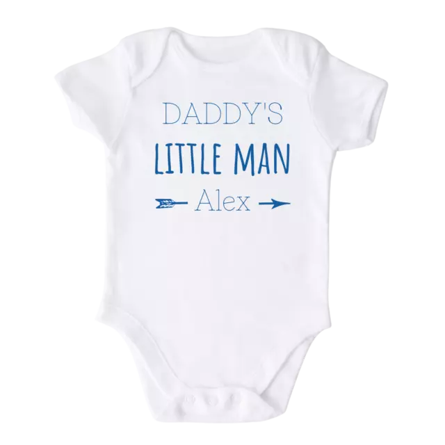 Daddy's Little Man Custom Baby Onesie® Funny Gift Newborn Baby Boy Girl Infant