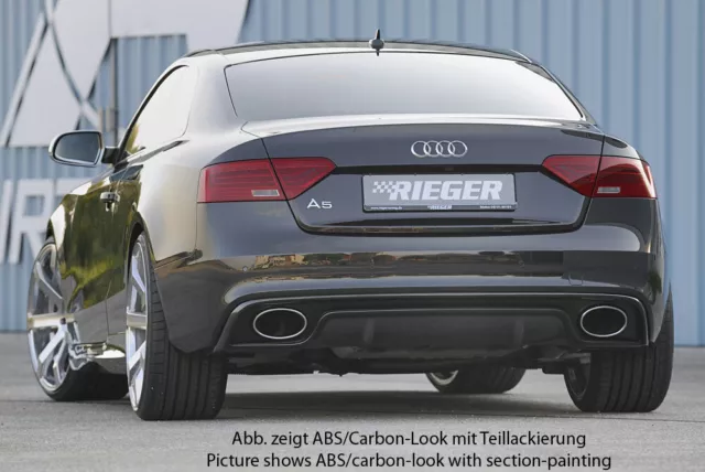 Rieger CUP Diffusor für Audi A5 B8 S5 S-Line Facelift Heckansatz Ansatz BLENDE