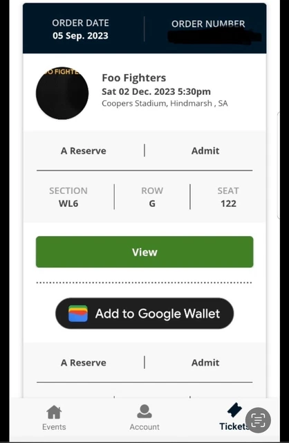 Foo Fighters, A Reserve. ADL