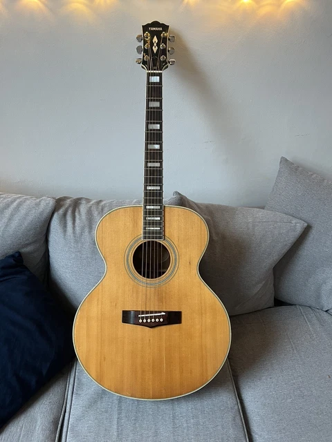 VERY RARE YAMAHA CJ838s Jumbo solid Top Acoustic Guitar 1973