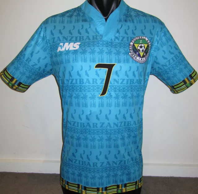 Zanzibar National Team KASSIM #7 AMS Clothing Home Football Shirt Jersey Soccer