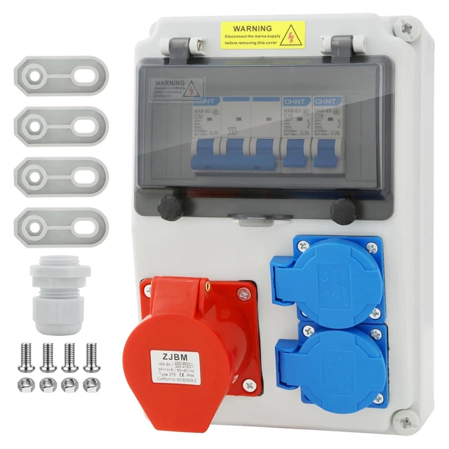 Quadro Elettrico Da Cantiere Munloo - 16A, 220V, Con Prese Industriali, Per Interni Ed Esterni - Foto 11