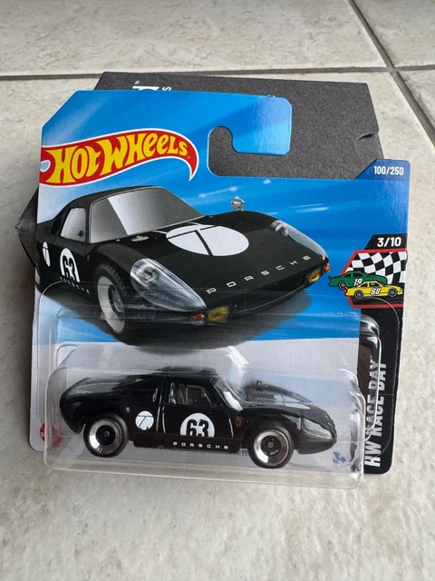 Voiture Miniature Hot Wheels Porsche 904 Carrera GTS - Échelle 1:64 - Série Blue Card 2025-100 (NP23) - Occasion