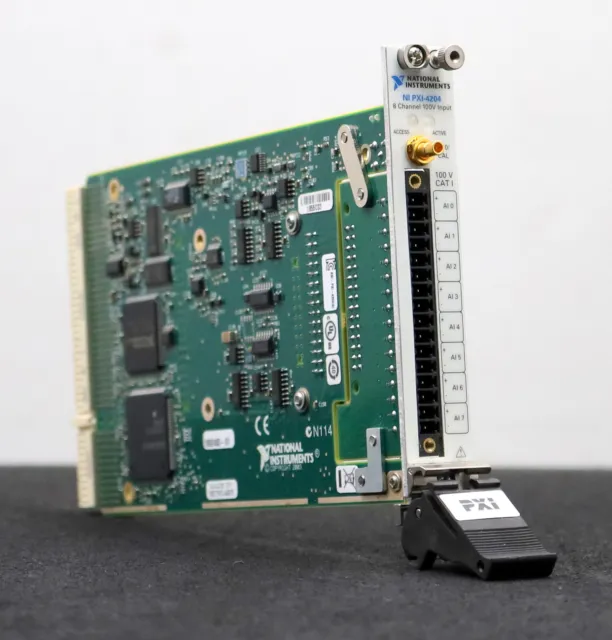 NATIONAL INSTRUMENTS PXI Slot 8 Canali Ingresso 100V NI PXIe-4204 P/N 187774F-01
