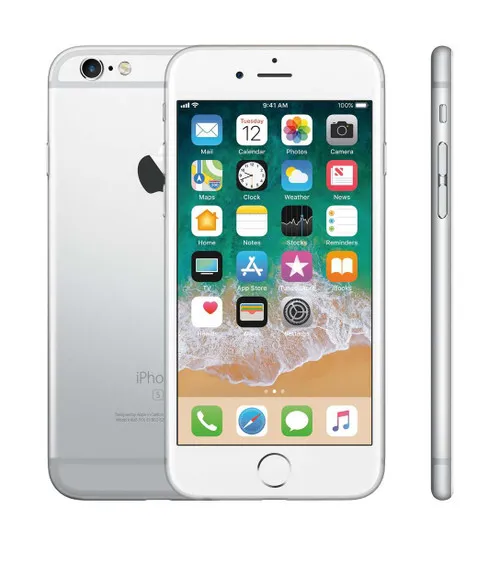 S27_Smartphone Apple IPHONE 6s 64GB Ios Argent Silver Lire Bien