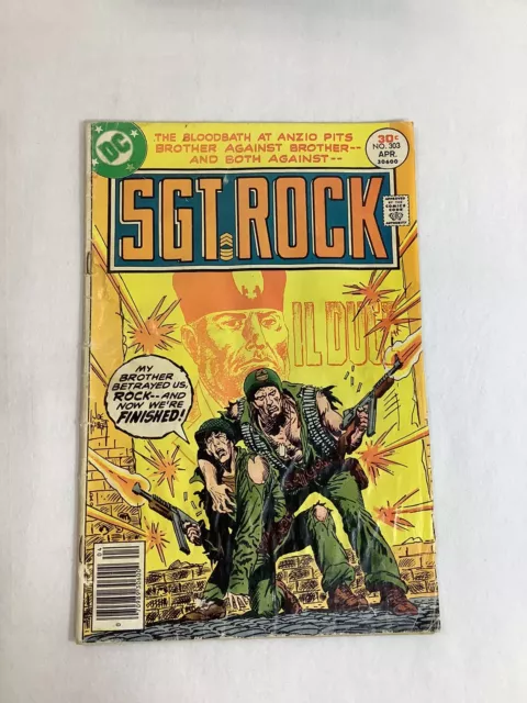 Sgt. Rock #303 Our Army at War, DC Comics, JOE KUBERT Al Milgrom KANIGHER 1977