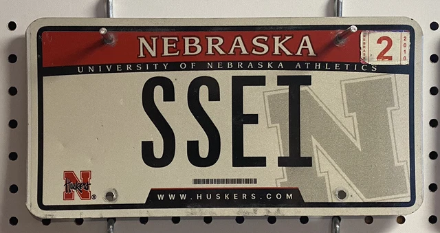 Vanity License Plate Pontiac Bonneville SSEI University Nebraska Cornhuskers GM