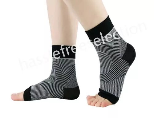 2pc Unisex Compression Socks Plantar Fasciitis Foot Ankle Sleeve Support Running