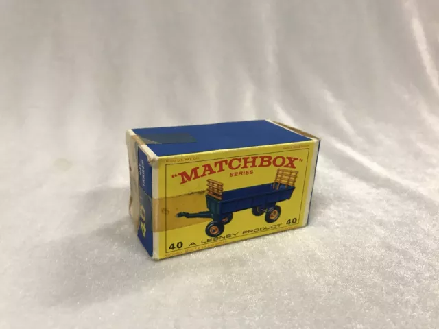 Vintage Matchbox Lesney No 40 Hay Trailer