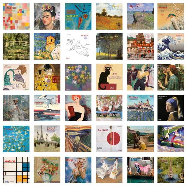 KUNST KALENDER 2025 Tushita Fine Arts verschiedene Künstler EUR 14