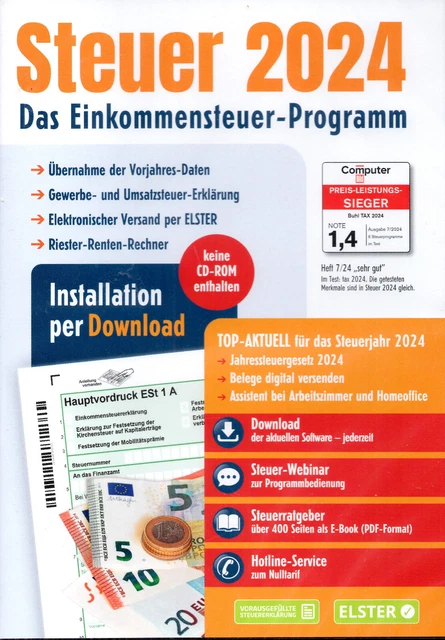 ALDI STEUER 2024 Steuersoftware / Einkommensteuer / NEU/OVP (versiegelt