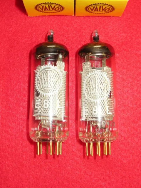 Matched pair E81L VALVO NOS NEU Röhre GOLDPINS Tube NEW 6686 Valve Valvula Paar