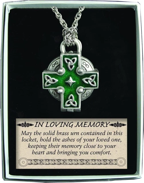 Cathedral Art Celtic Memorial Locket on 24-Inch Chain