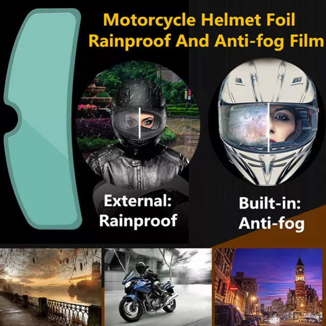Helmet Cle Rainproof Anti-Fog Patch Film Universal Motorcycle Helmet Lens_tu