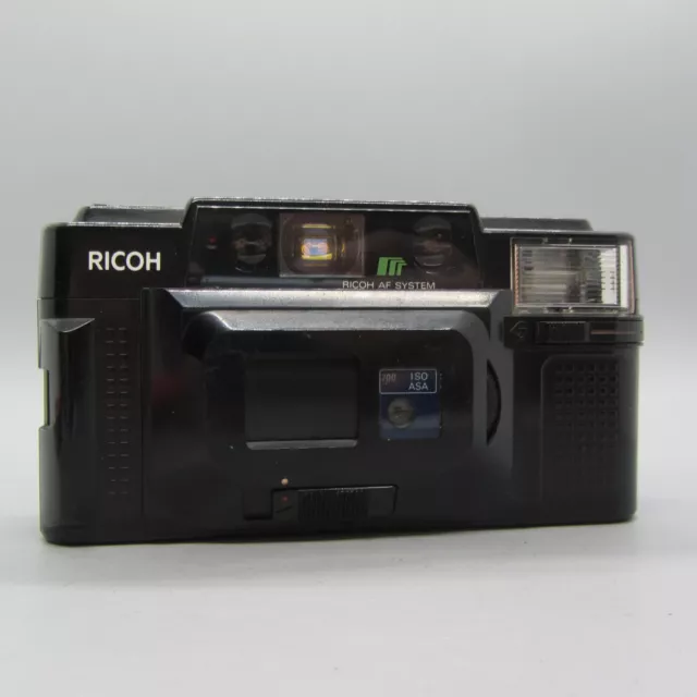 Ricoh FF-3 AF 35mm Film Point and Shoot Camera Black Tested