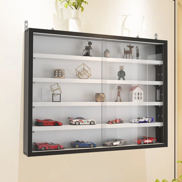 MODERN WALL DISPLAY Glass Laminated Models Collections Shelf