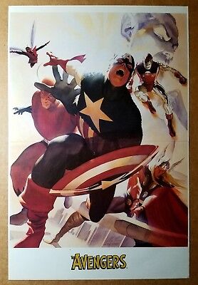 Avengers 4 Captain America Marvel Comics Poster by Alex Ross
