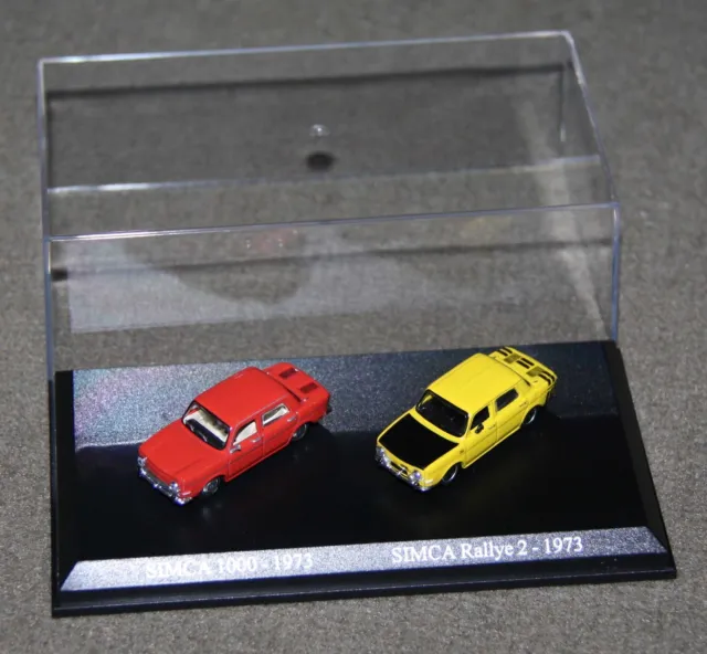 Duo de miniatures 1:87 Simca 1000 1973/1973 Universal Hobbies/Atlas