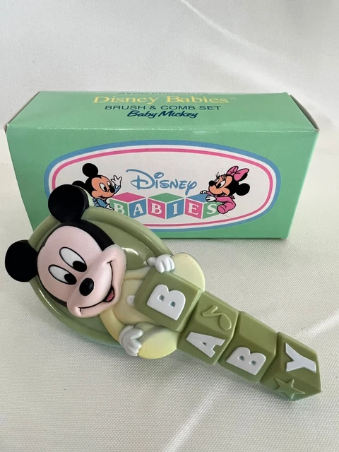 Avon Disney Babies Minnie Brush and Comb Set & Mickey Brush Original Packaging
